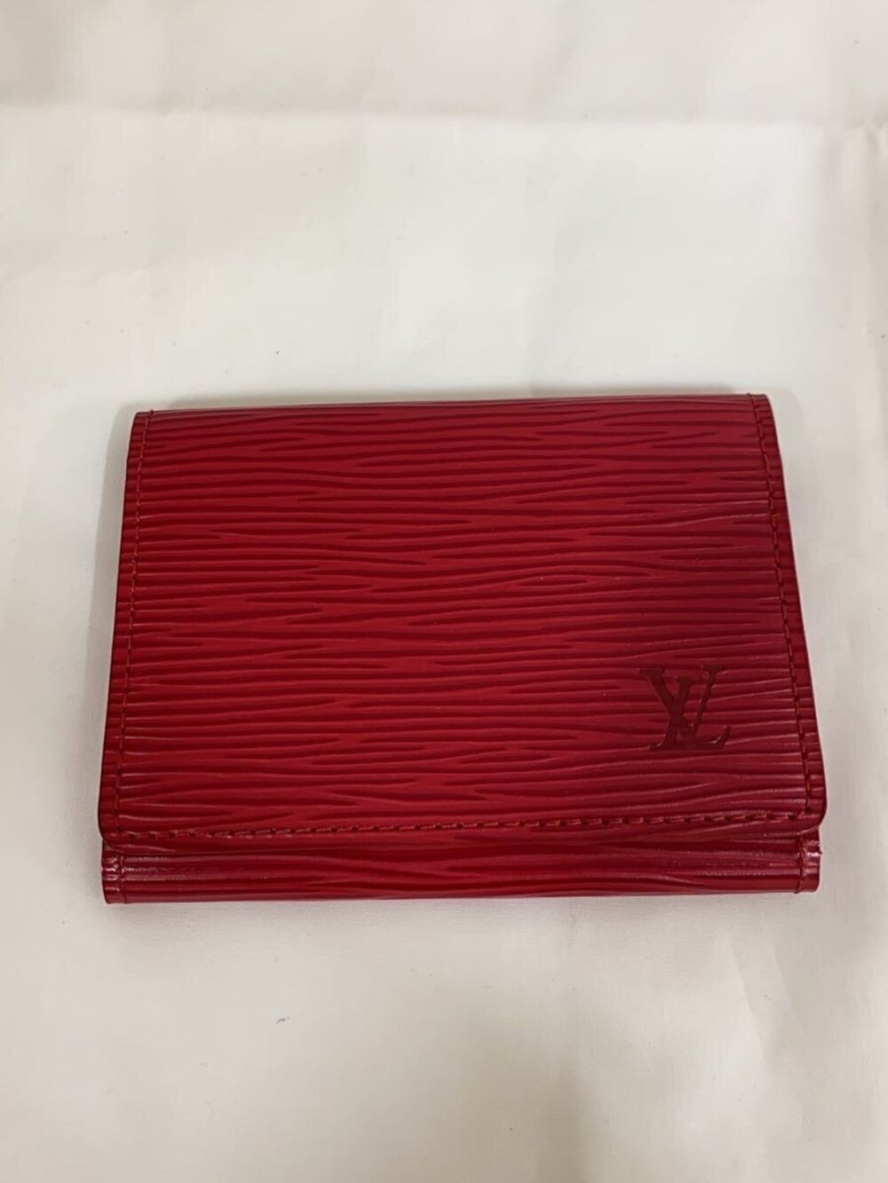LOUIS VUITTON Envelope Wallet Carte de Visite Epi RED